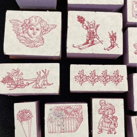 Rubber Stamps x 24 (Christmas/Holiday) - Picture 3 of 6